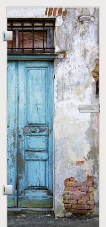 Bild einer Tür mit Fotofolie